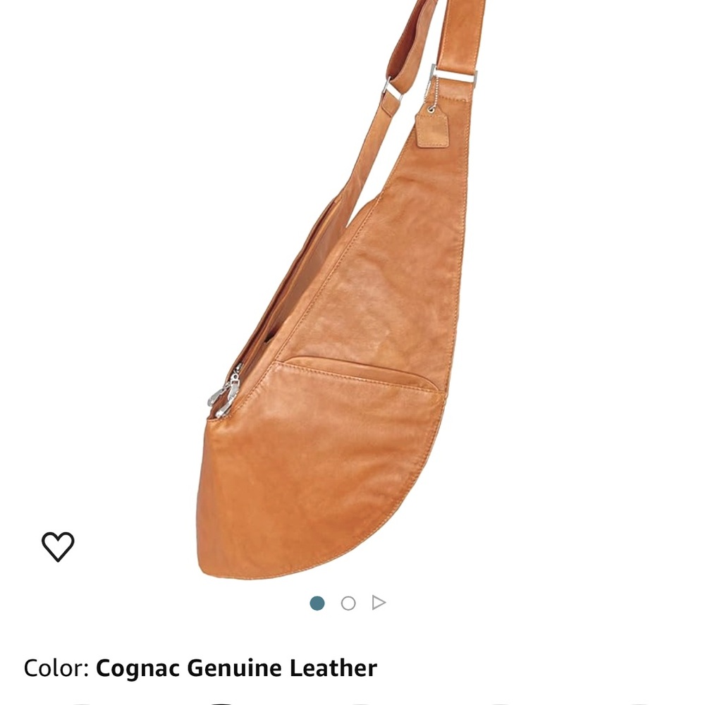 SASH Brown Vegan Leather Crossbody Multi Use Sling Bag